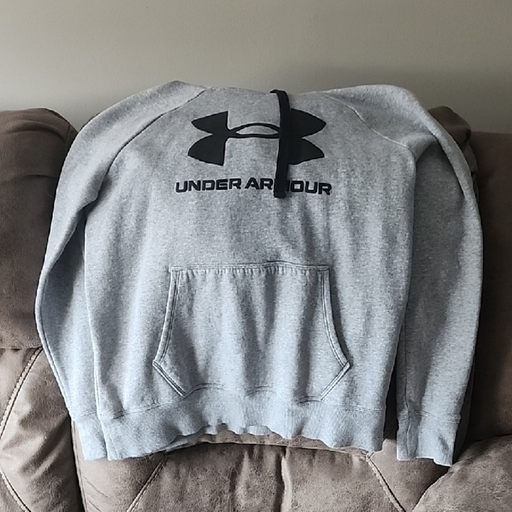 Under Armour Gray Sweatshirt with Black Logo